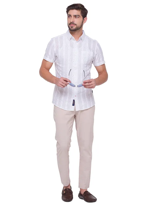 Being Human Men Slim Cropped Fit Chino-Beige