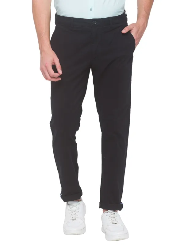 Being Human Men Slim Fit Chino-Black