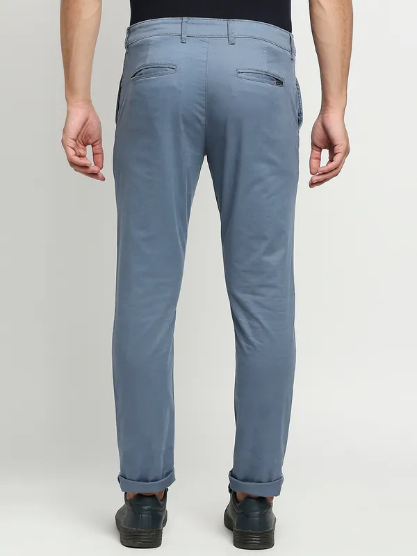 Being Human Men Slim Fit Chino-Mid Blue