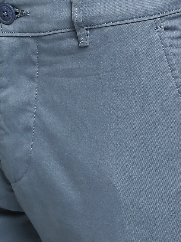 Being Human Men Slim Fit Chino-Mid Blue