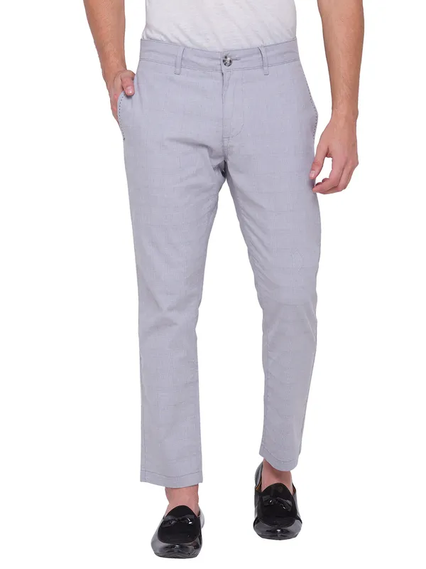 Being Human Clothing Men Slim Cropped Fit Chino-Grey
