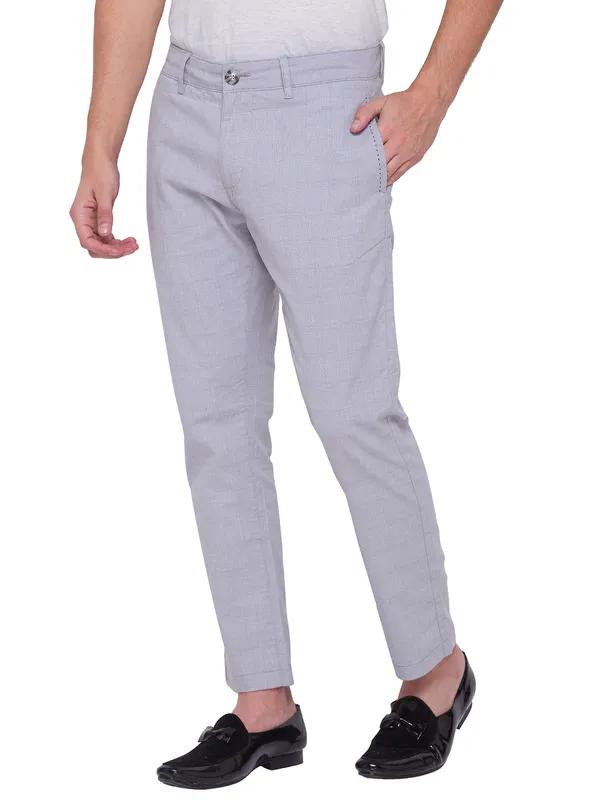 Being Human Clothing Men Slim Cropped Fit Chino-Grey