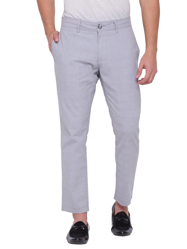 Being Human Clothing Men Slim Cropped Fit Chino-Grey