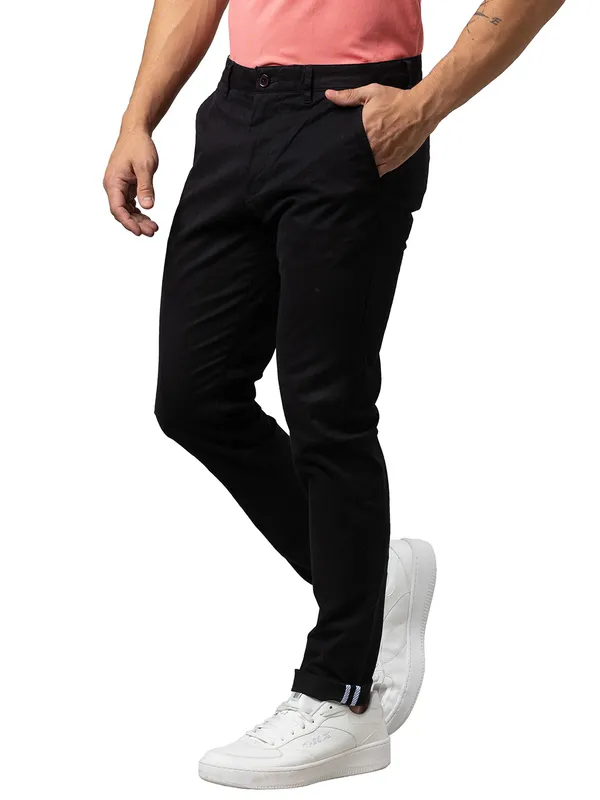 Being Human Clothing Men Slim Fit Chino-Black