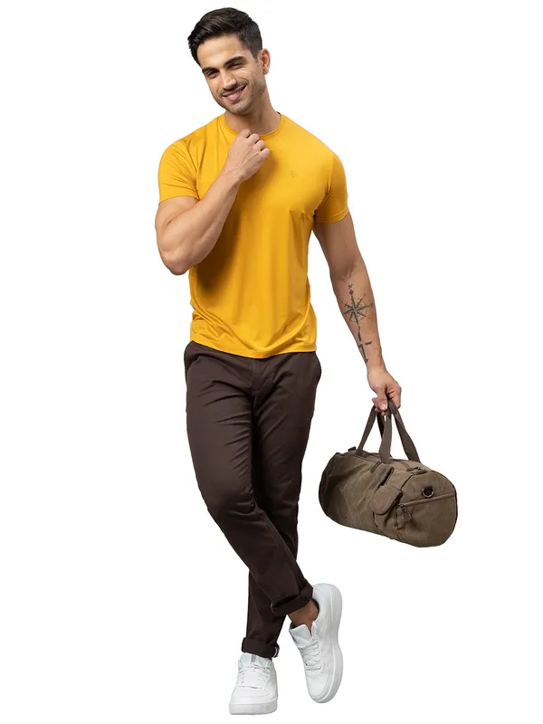Being Human Clothing Men Slim Fit Chino-Brown