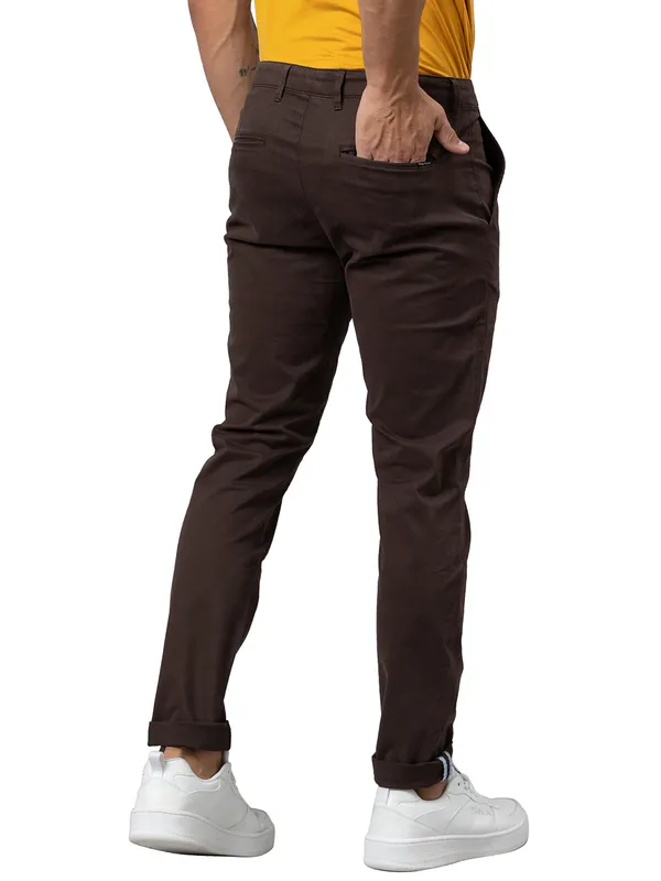 Being Human Clothing Men Slim Fit Chino-Brown