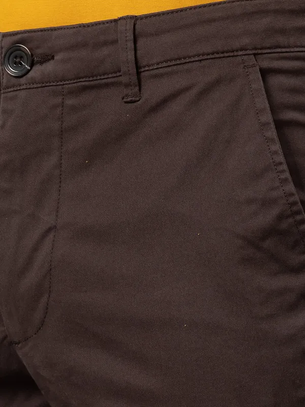 Being Human Clothing Men Slim Fit Chino-Brown