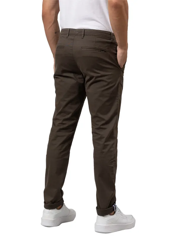 Being Human Clothing Men Slim Fit Chino-Olive