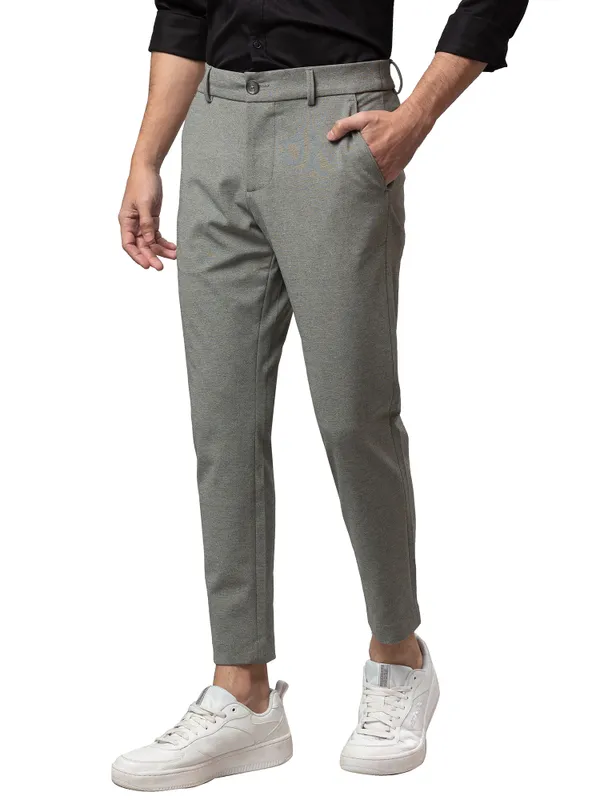 Being Human Clothing Men Cropped Fit Chino-Grey