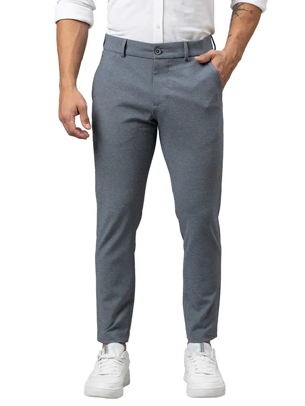 Being Human Clothing Men Cropped Fit Chino-Lt.Navy