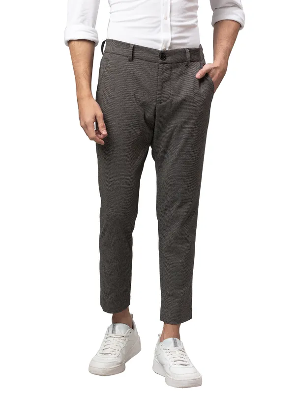 Being Human Clothing Men Cropped Fit Chino-Black