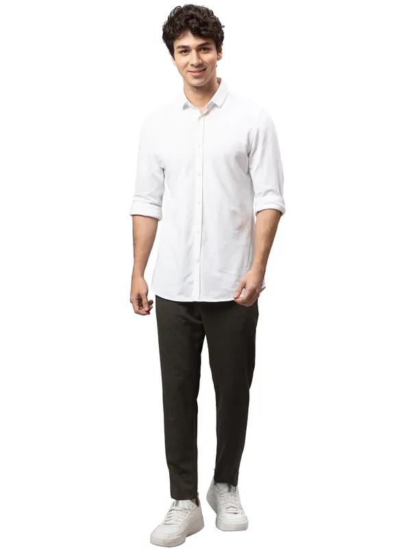 Being Human Clothing Men Cropped Fit Chino-Brown