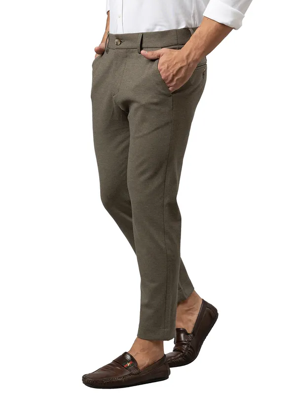 Being Human Men Cropped Fit Chino-Dk.Khaki