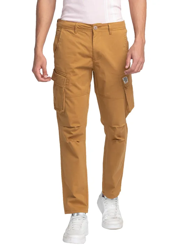 Being Human Men Slim Fit Chino-Camel