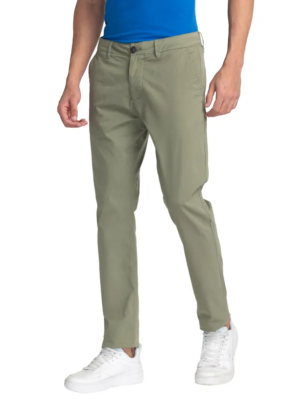 Being Human Men Slim Fit Chino-Olive