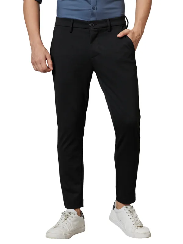 Being Human Clothing Men Cropped Fit Chino-Black