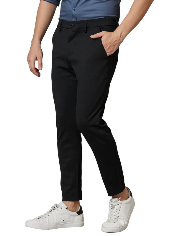 Being Human Clothing Men Cropped Fit Chino-Black