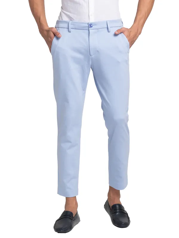 Being Human Clothing Men Cropped Fit Chino-Sky
