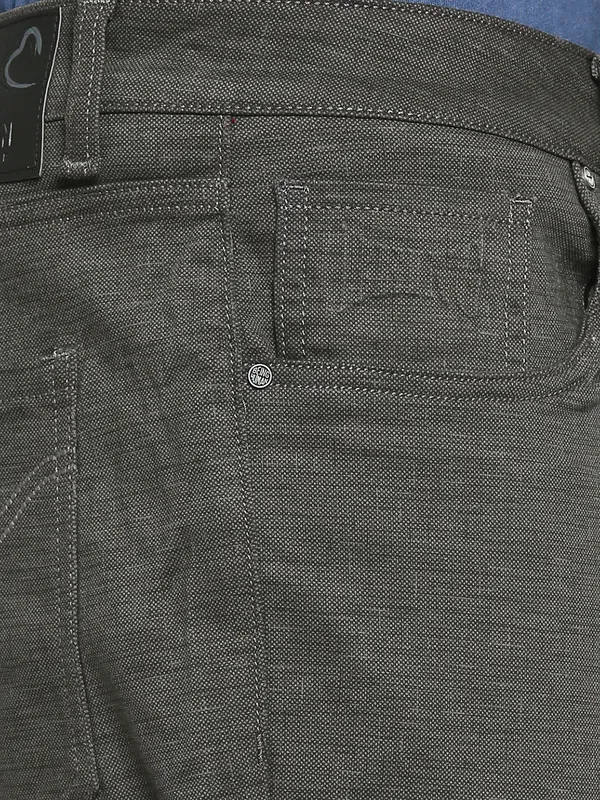 Being Human Clothing Men Cropped Fit Chino-Dark Grey