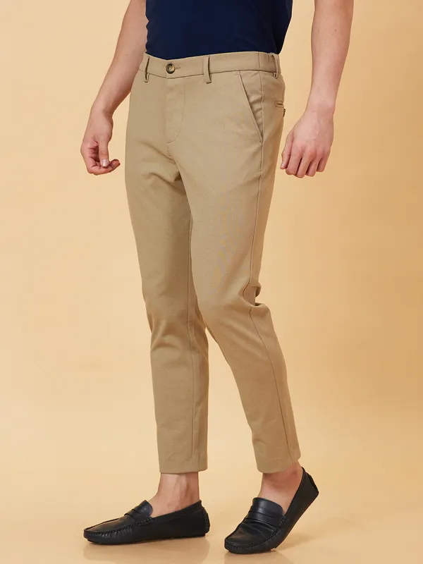 Being Human Clothing Men Cropped Fit Chino-Beige