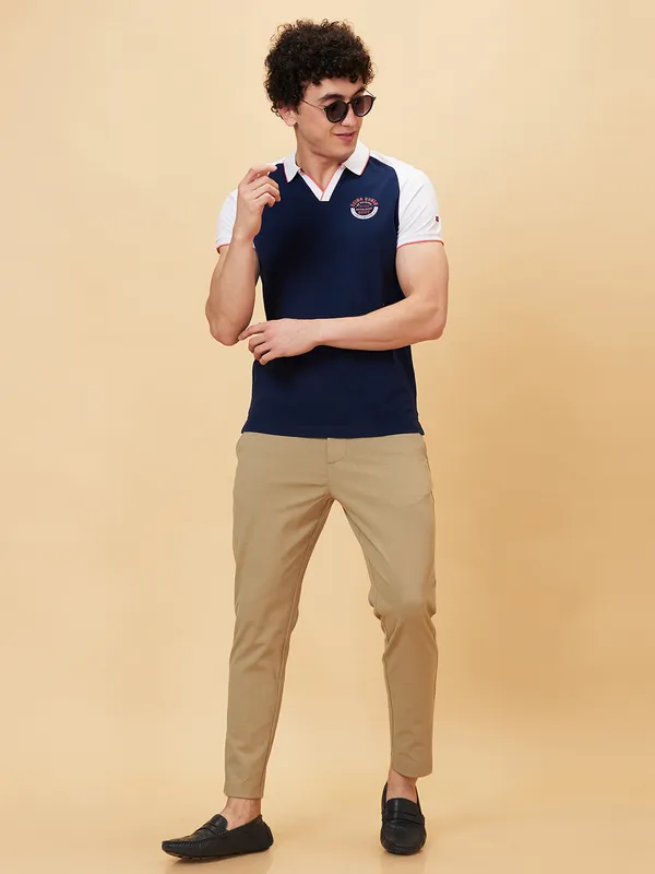 Being Human Clothing Men Cropped Fit Chino-Beige