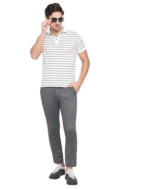 Being Human Clothing Men Cropped Fit Chino-Dk Grey