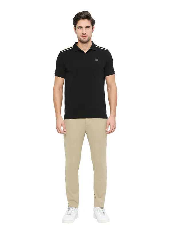 Being Human Clothing Men Cropped Fit Chino-Khaki