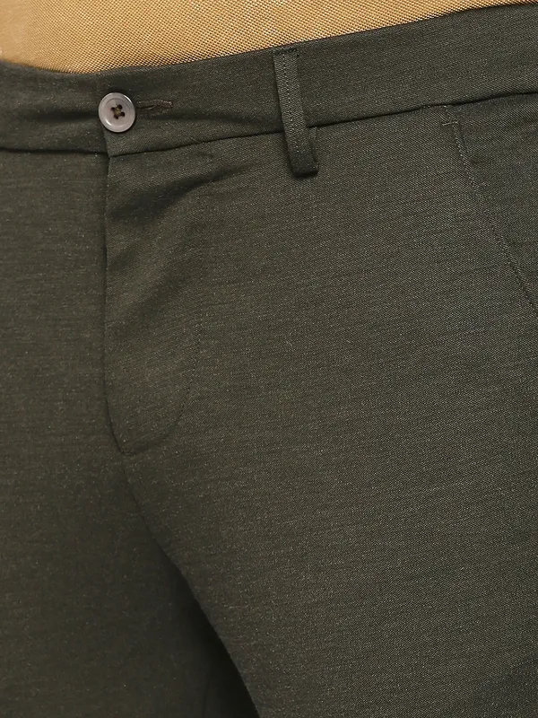 Being Human Clothing Men Cropped Fit Chino-Olive