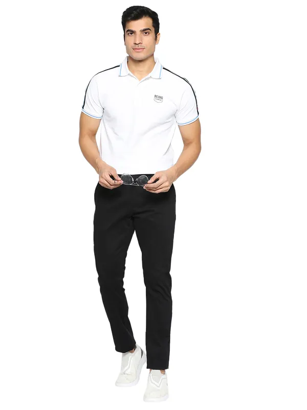 Being Human Clothing Men Slim Fit Chino-Black