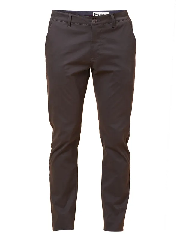 Being Human Men Slim Fit Chino-Dark Grey