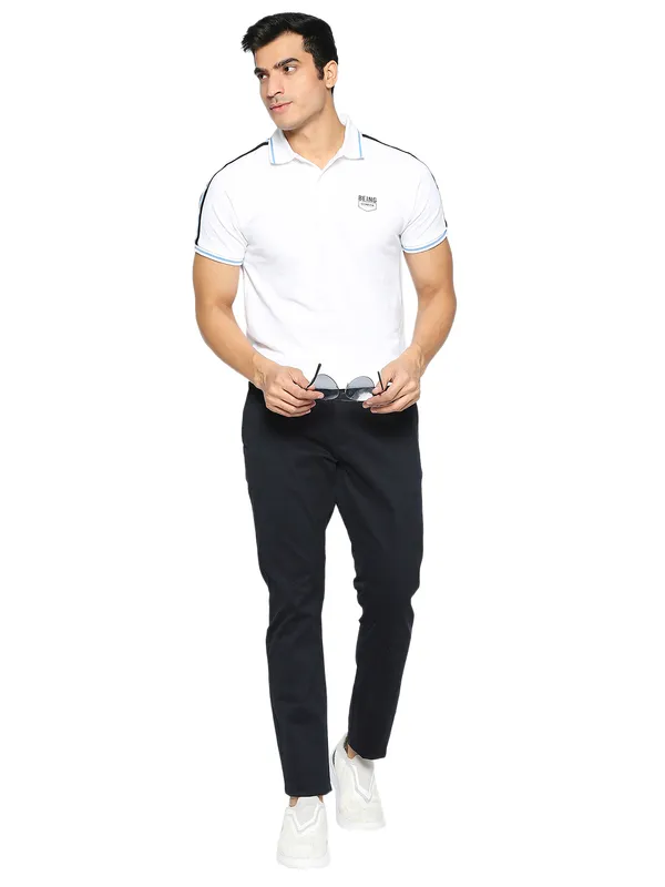 Being Human Clothing Men Slim Fit Chino-Navy