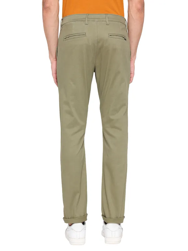 Being Human Men Slim Fit Chino-Olive