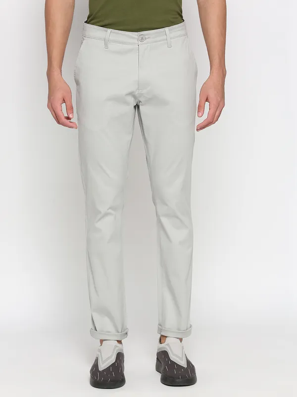 Being Human Men Slim Fit Chino-Stone