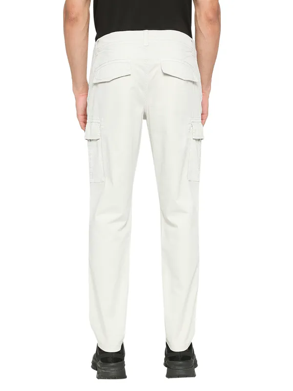 Being Human Clothing Men Slim Fit Chino-Light Grey