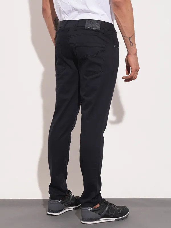 Being Human Clothing Men Cropped Fit Chino-Black