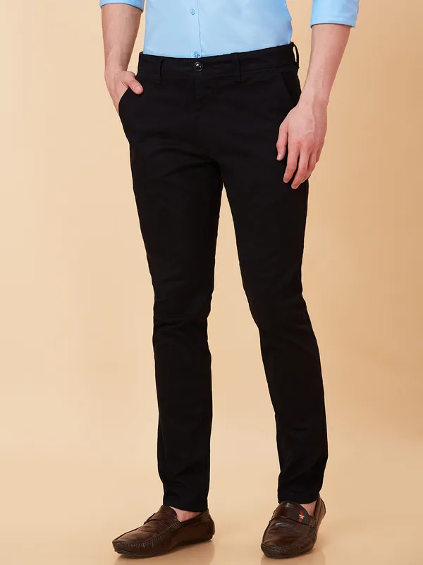 Being Human Men Slim  Fit Non Denim-Black