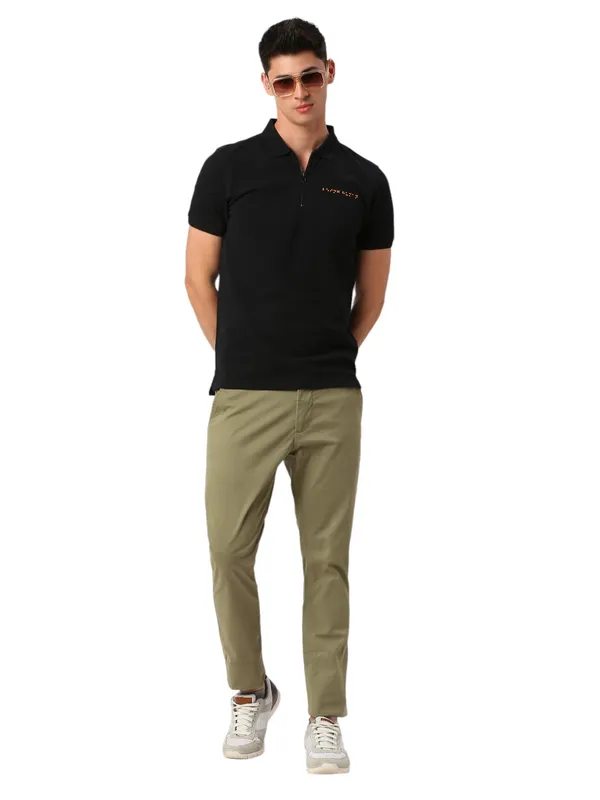 Being Human Men Slim  Fit Non Denim-Olive