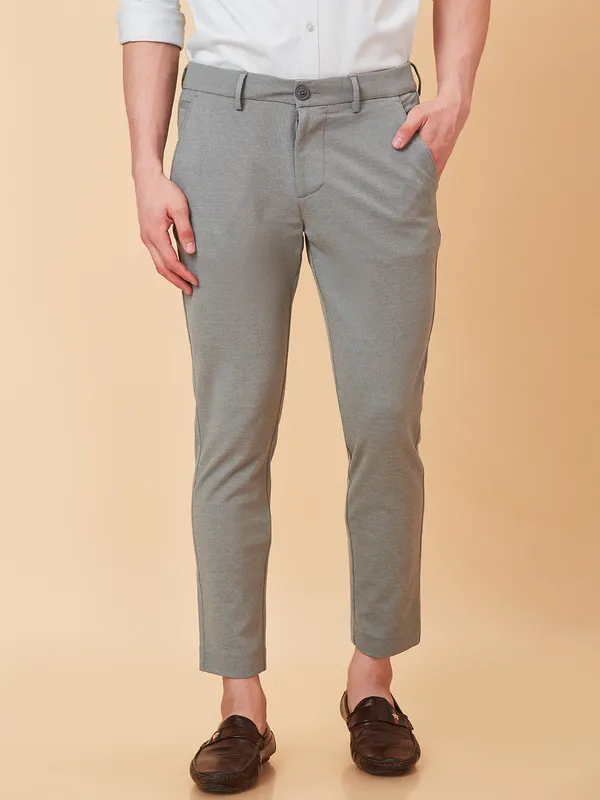 Being Human Clothing Men Cropped Fit Non Denim-Lt.Green