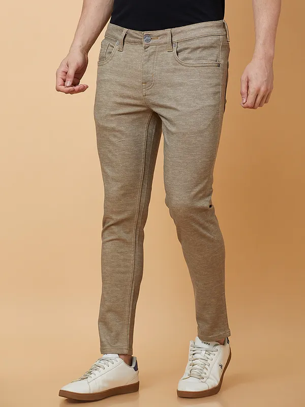 Being Human Clothing Mens-Bottom Chino Beige