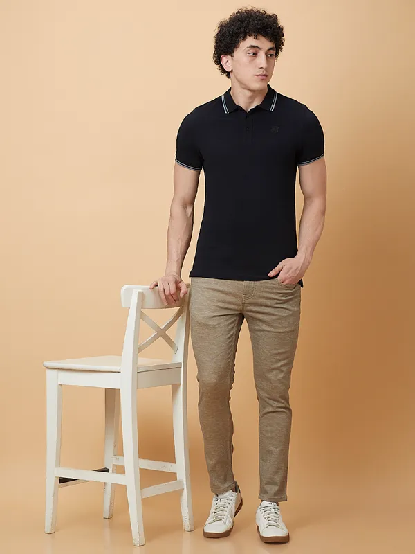 Being Human Clothing Mens-Bottom Chino Beige