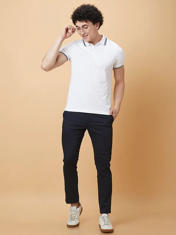 Being Human Mens-Bottom Chino Dk.Navy