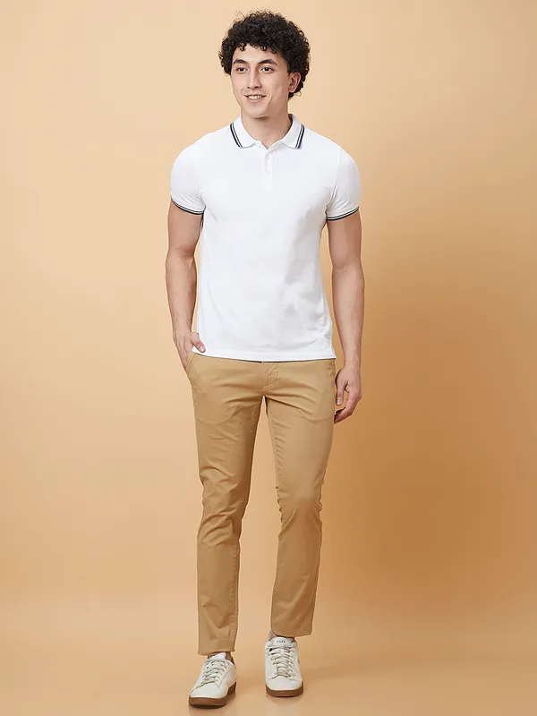 Being Human Mens-Bottom Chino Khaki
