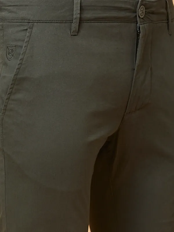 Being Human Mens-Bottom Chino Military Green
