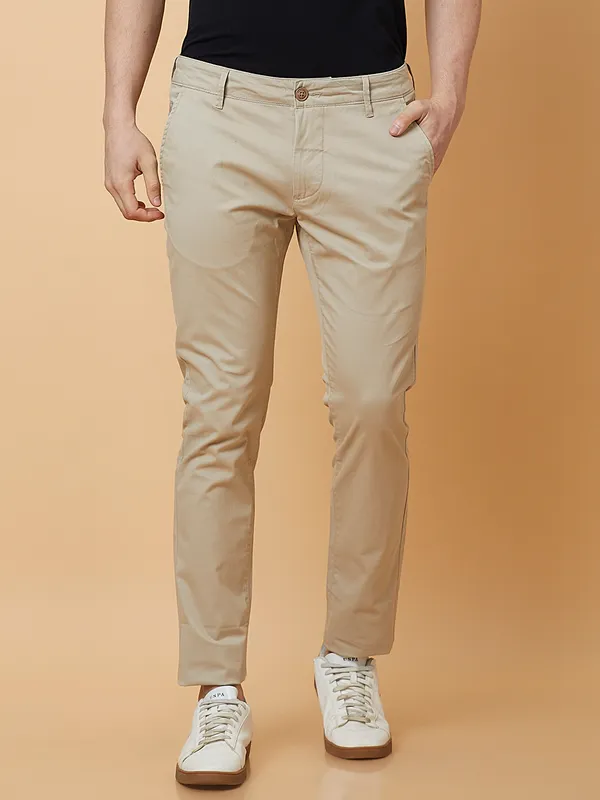 Being Human Mens-Bottom Chino Stone
