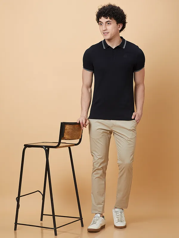 Being Human Mens-Bottom Chino Stone