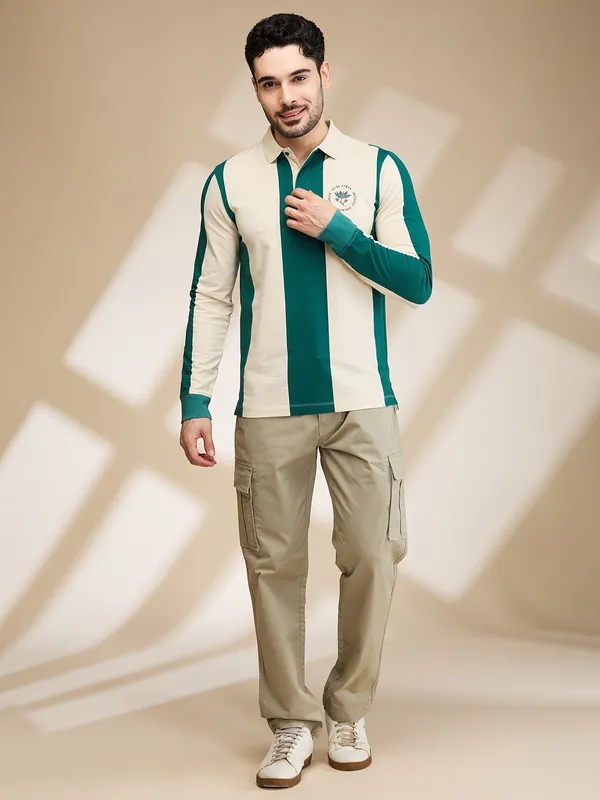 Being Human Mens-Bottom Cargo Lt.Green
