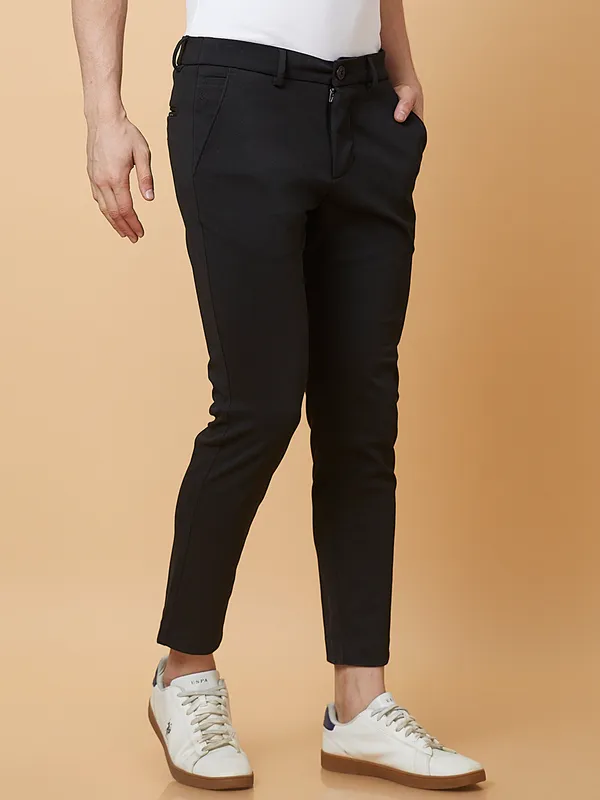 Being Human Clothing Mens-Bottom Chino Black
