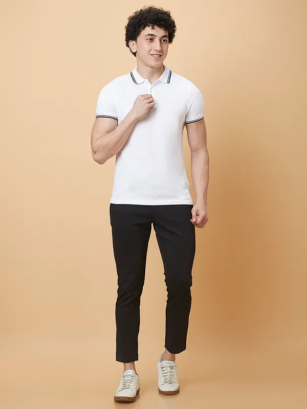 Being Human Clothing Mens-Bottom Chino Black