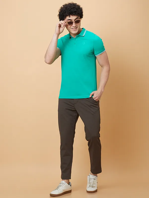 Being Human Clothing Mens-Bottom Chino Brown