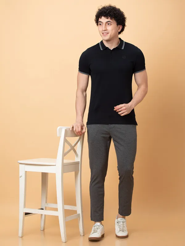 Being Human Clothing Mens-Bottom Chino Dk.Grey